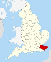 Kent shown within England
