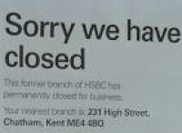 HSBC closes bank in Rainham ...