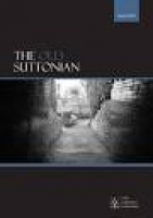The Old Suttonian 2016 (62) by Sutton Valence School - issuu