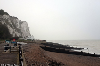 White cliffs: The beach at St