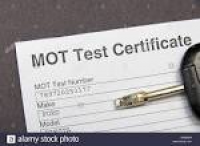 A British MOT Test certificate ...