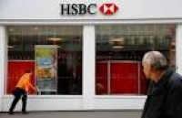... HSBC in Leicester, Britain ...