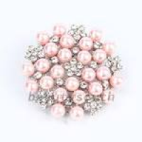 Crystal Pearl Silk Scarf Ring Clip Buckle Holder Brooch Jewellery ...