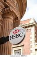 UK, Lincoln, HSBC logo ...