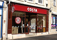 Costa coffee shop in Stamford,