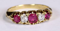 Vintage Ruby Diamond Ring