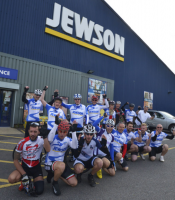 The 'Tour de Jewson' team in