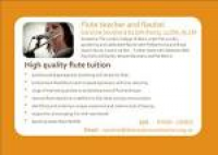 FLUTE TUITION High quality
