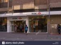 Entrance to HSBC bank with ...