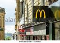 Northampton UK October 5, 2017: Mcdonalds fast food logo sign in ...