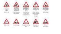 UK Highway Code Warning Signs