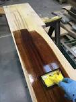 Staining Television shelf for