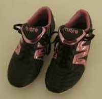 Mitre Soccer Cleats Girls Size US 6 Black & Metallic Pink Sporting ...