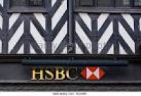 HSBC bank in black and white ...