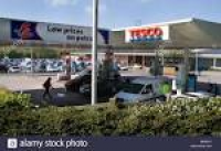 Tesco Petrol Station And Superstore, Midsomer Norton, Uk Stock ...