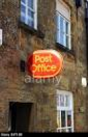 Village Post Office Sign in Montacute Somerset England Stock Photo ...