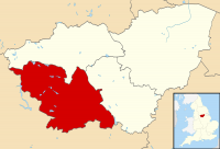 Sheffield shown within South