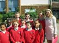 Pupils greet celebrity visitor | News | Farnham Herald