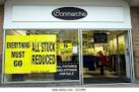 A closing down Bonmarche store ...
