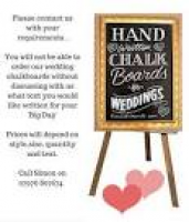Chalkboards for Weddings